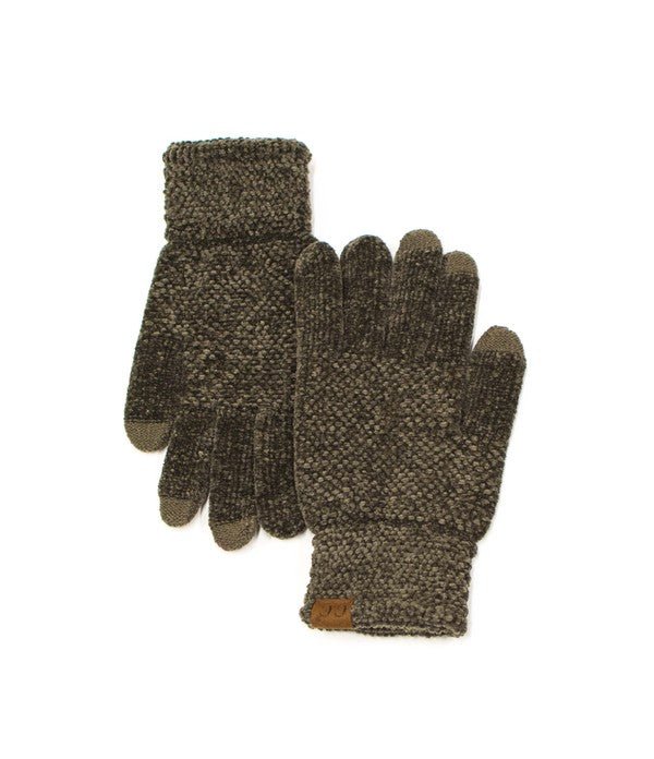 CC Chenille Touch Gloves - Bold Rose Boutique