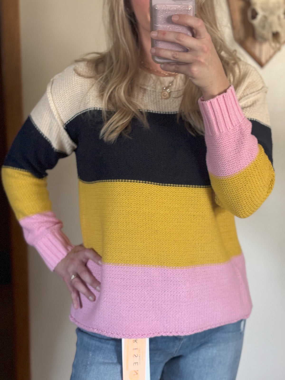 Color Block Sweater - Bold Rose Boutique