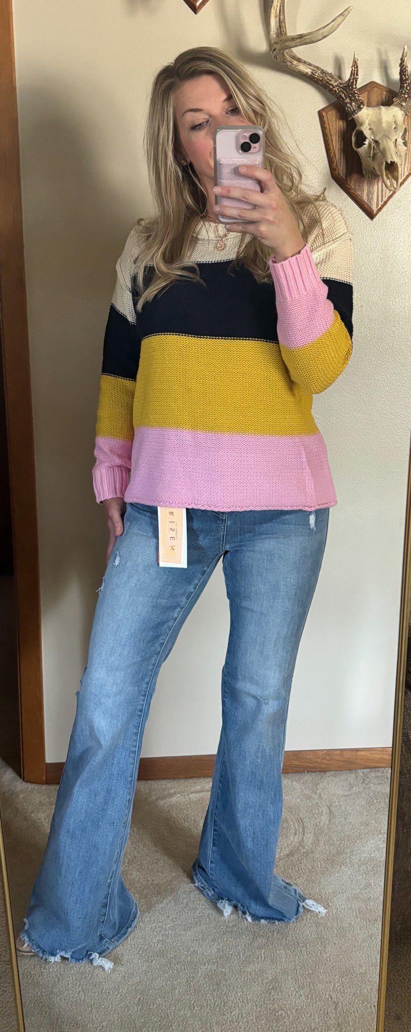 Color Block Sweater - Bold Rose Boutique