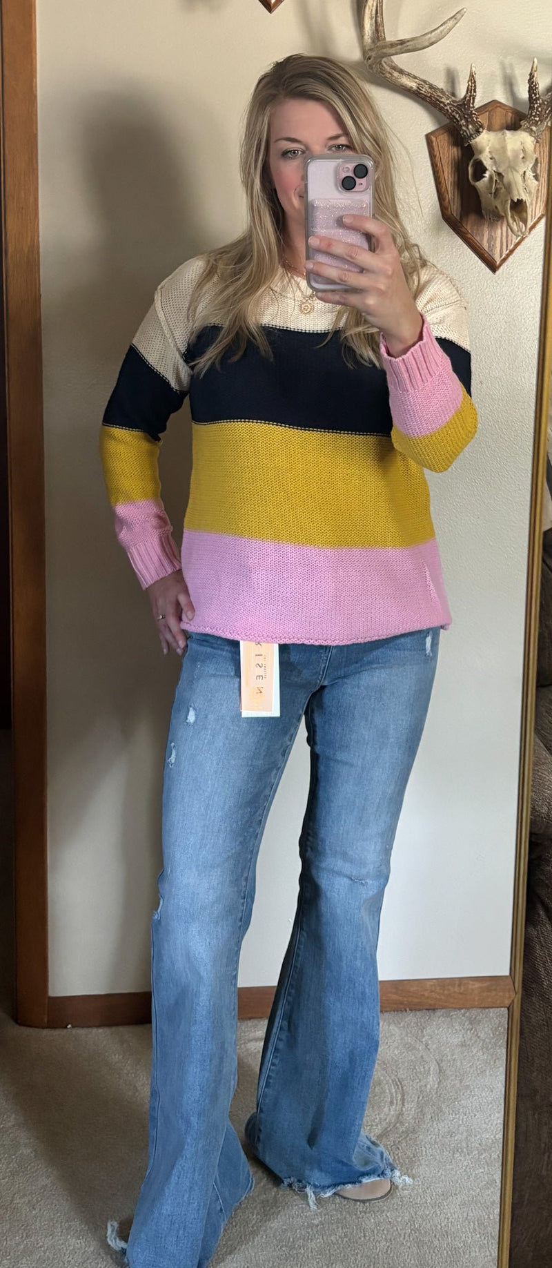 Color Block Sweater - Bold Rose Boutique