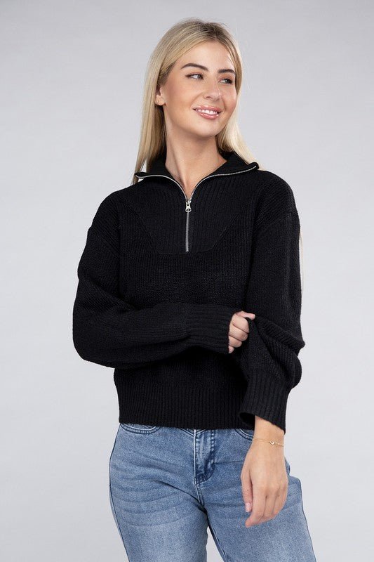 Easy - Wear Half - Zip Pullover - Bold Rose Boutique