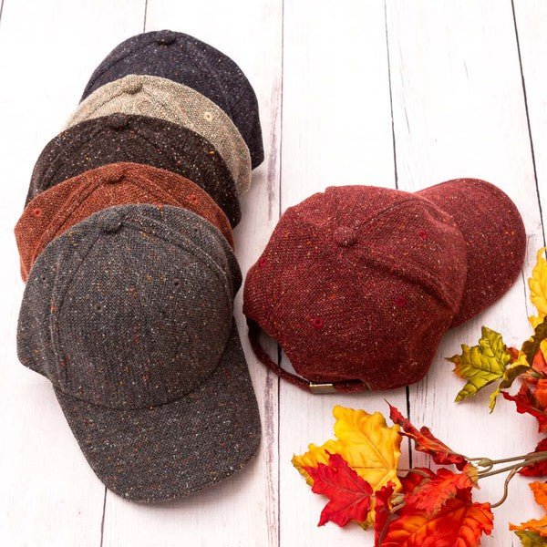 Fall Tweed Ball Cap - Bold Rose Boutique