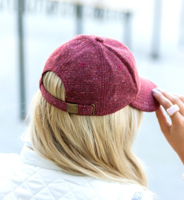 Fall Tweed Ball Cap - Bold Rose Boutique