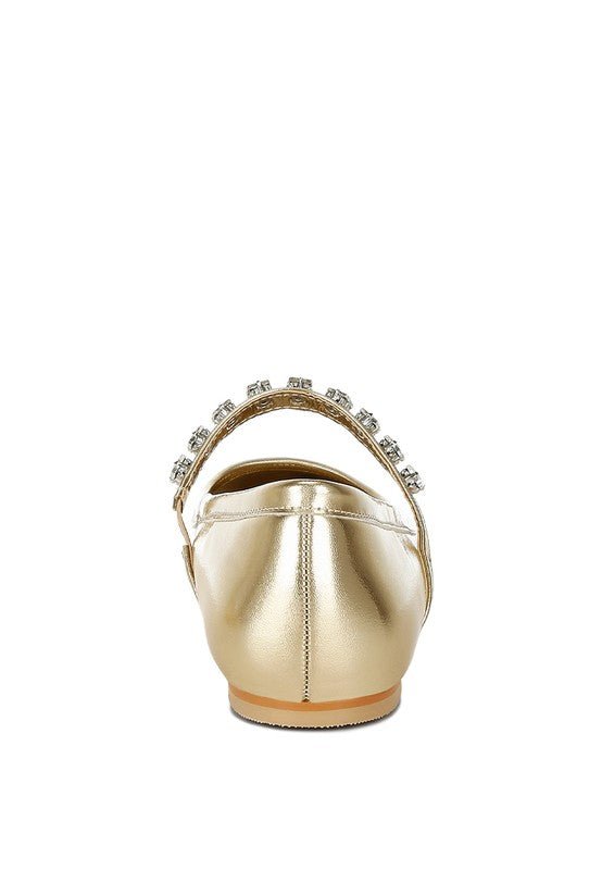 Gloxinia Metallic Mary Jane Ballerinas - Bold Rose Boutique