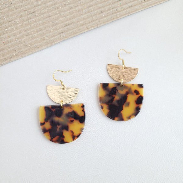 Harper Tortoise Earrings - Bold Rose Boutique