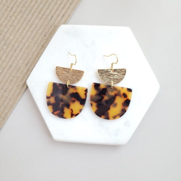 Harper Tortoise Earrings - Bold Rose Boutique