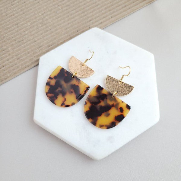 Harper Tortoise Earrings - Bold Rose Boutique