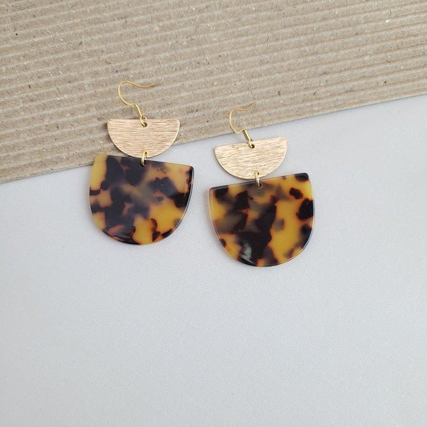 Harper Tortoise Earrings - Bold Rose Boutique