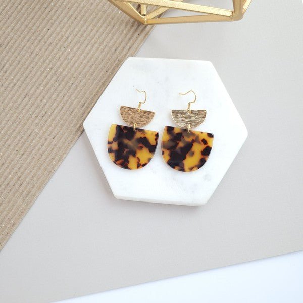 Harper Tortoise Earrings - Bold Rose Boutique