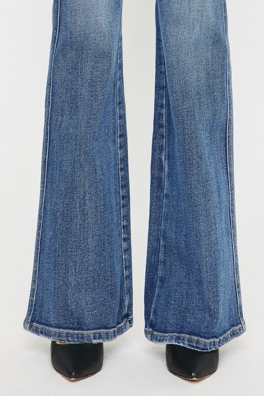 High Rise Flare Jeans - Bold Rose Boutique