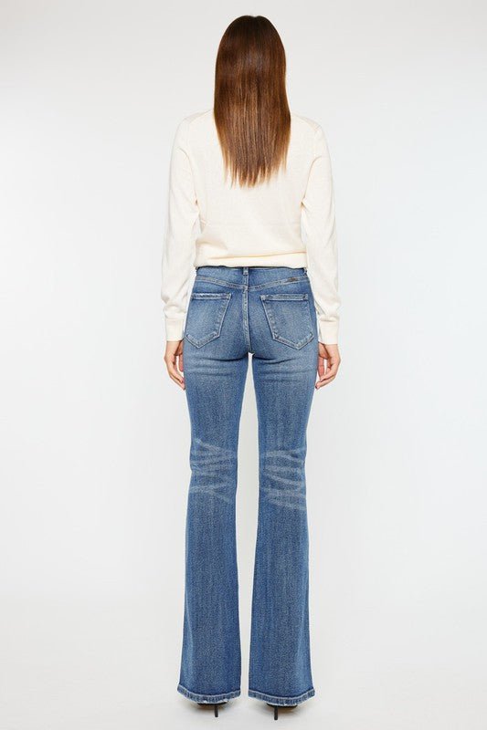 High Rise Flare Jeans - Bold Rose Boutique