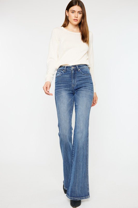 High Rise Flare Jeans - Bold Rose Boutique