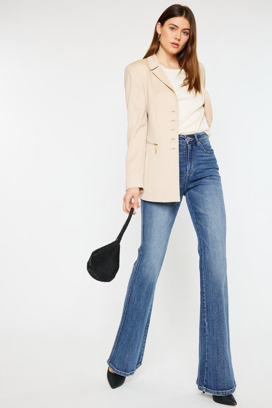 High Rise Flare Jeans - Bold Rose Boutique