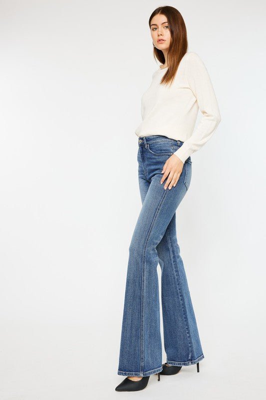 High Rise Flare Jeans - Bold Rose Boutique