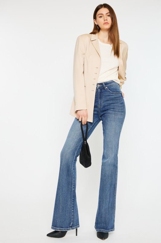 High Rise Flare Jeans - Bold Rose Boutique