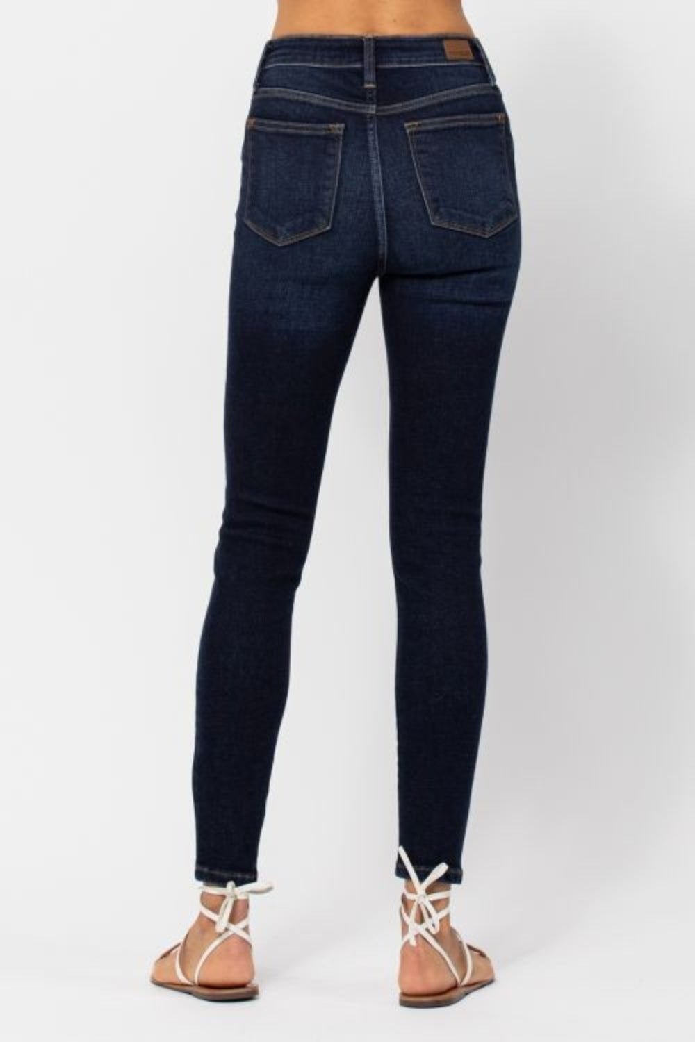 Judy Blue Full Size High Waist Handsand Skinny Jeans - Bold Rose Boutique