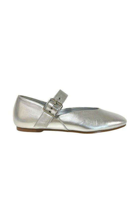 LEVI METALLIC BALLETINA FLAT - Bold Rose Boutique