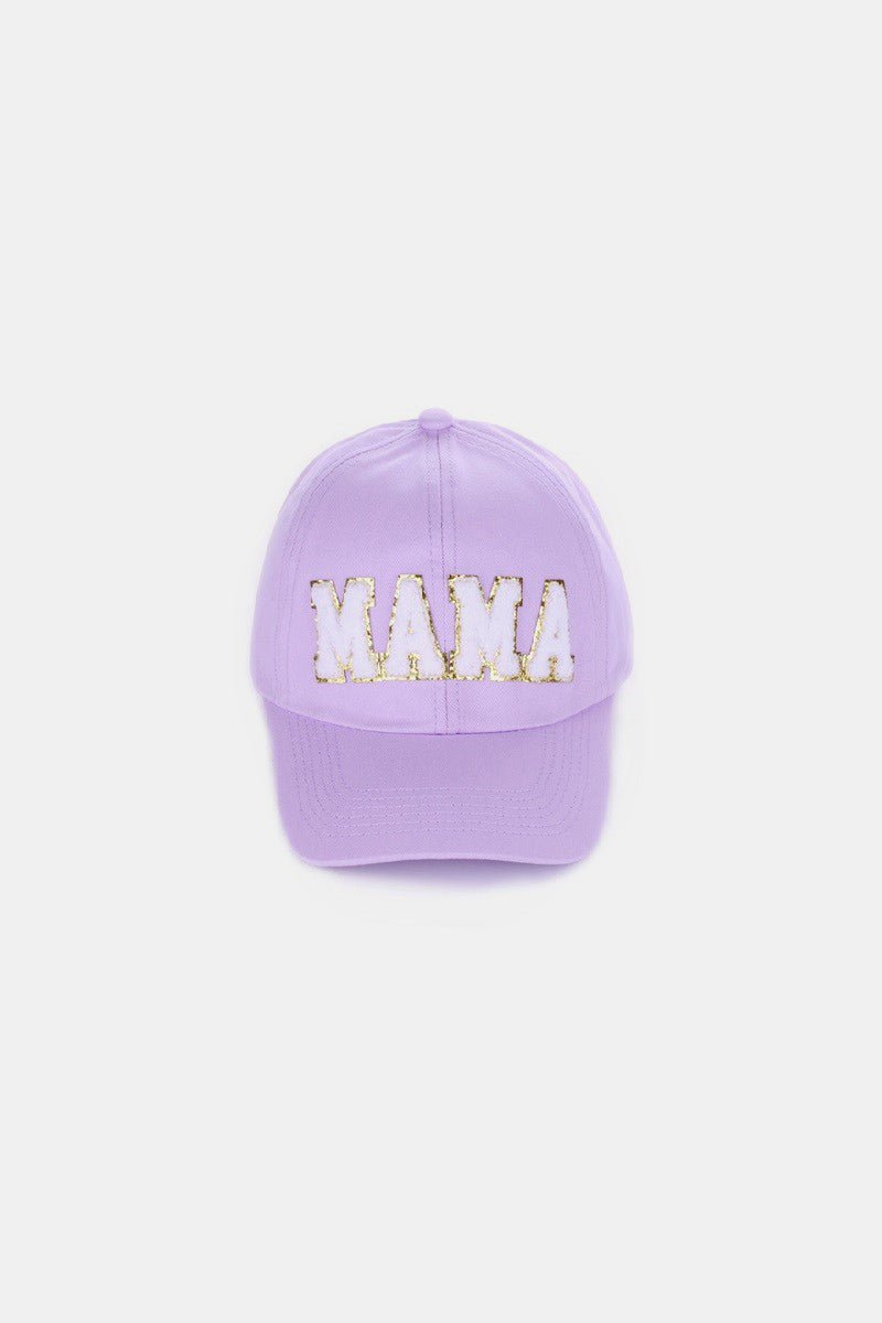 MAMA Chenille Patch Baseball Cap - Bold Rose Boutique