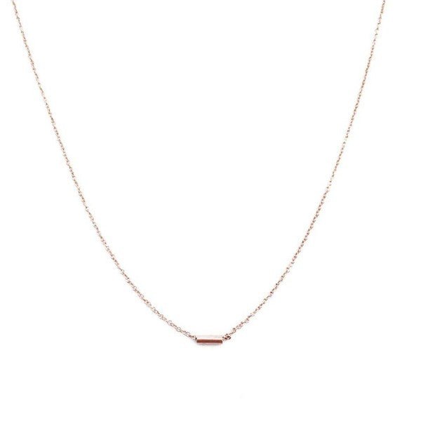 Mini Pipe Bar Necklace - Bold Rose Boutique