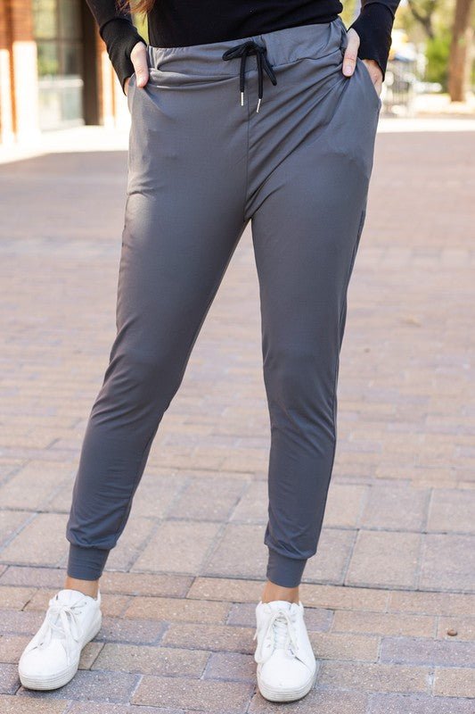 The Cindy Charcoal Lounger Leggings / Jogger - Bold Rose Boutique