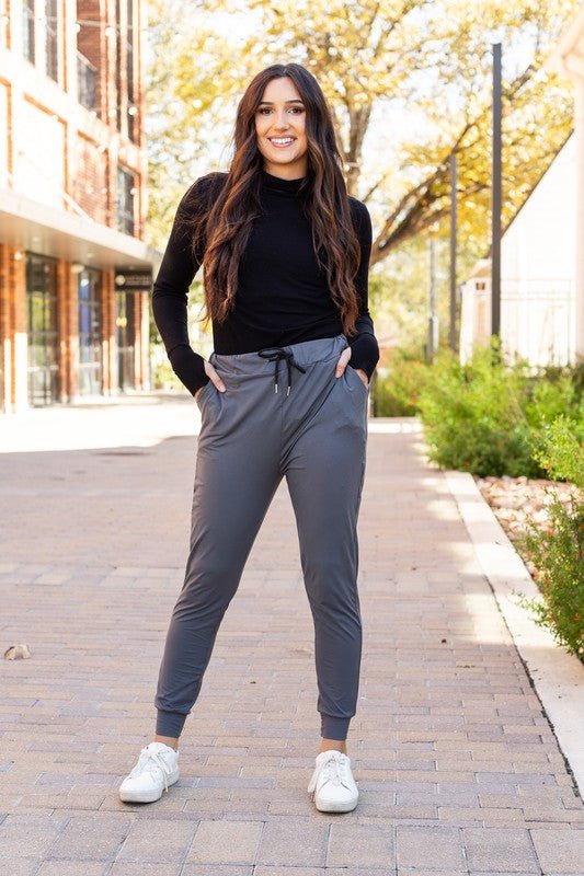 The Cindy Charcoal Lounger Leggings / Jogger - Bold Rose Boutique