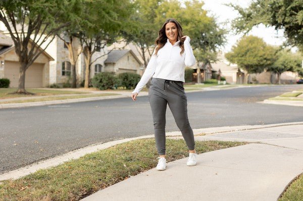 The Cindy Charcoal Lounger Leggings / Jogger - Bold Rose Boutique