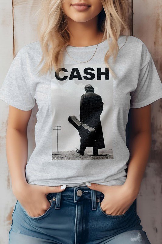 Walk The Line, Johnny Cash, Music Graphic Tee - Bold Rose Boutique